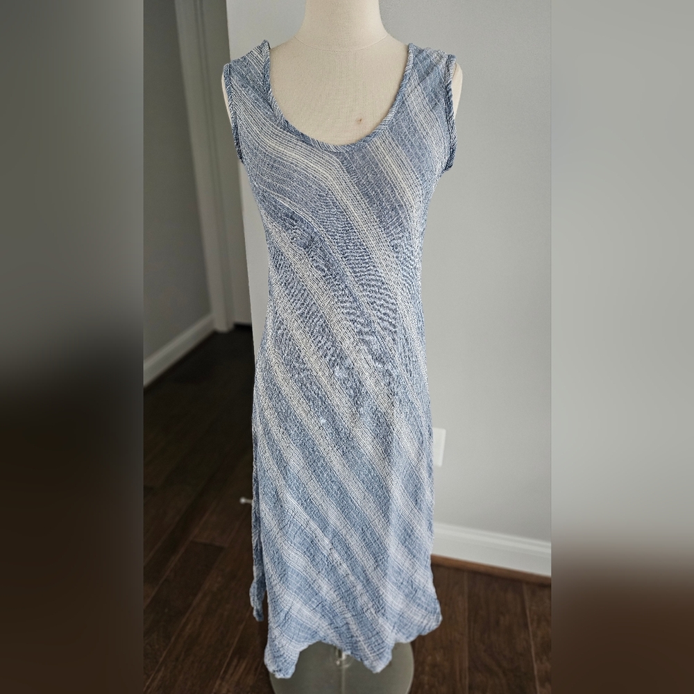 Blue and White Striped Sleeve